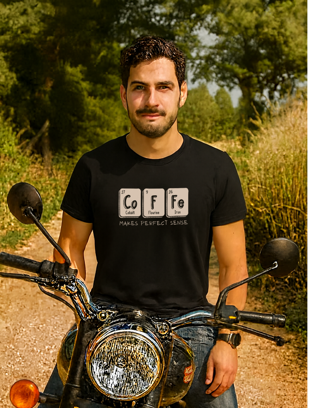 Black T-shirt Coffee time