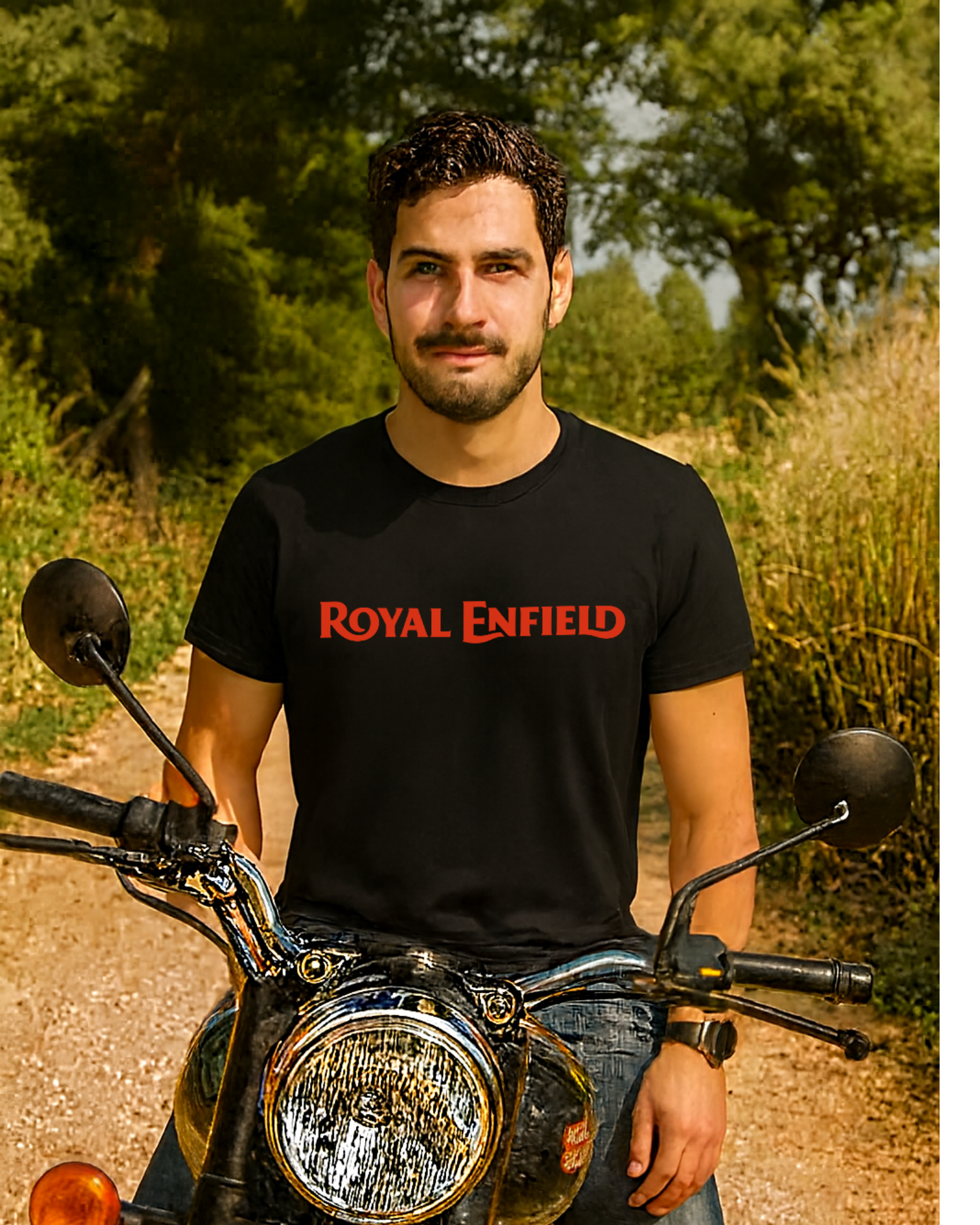Classic Black Color Royal Enfield T-Shirt
